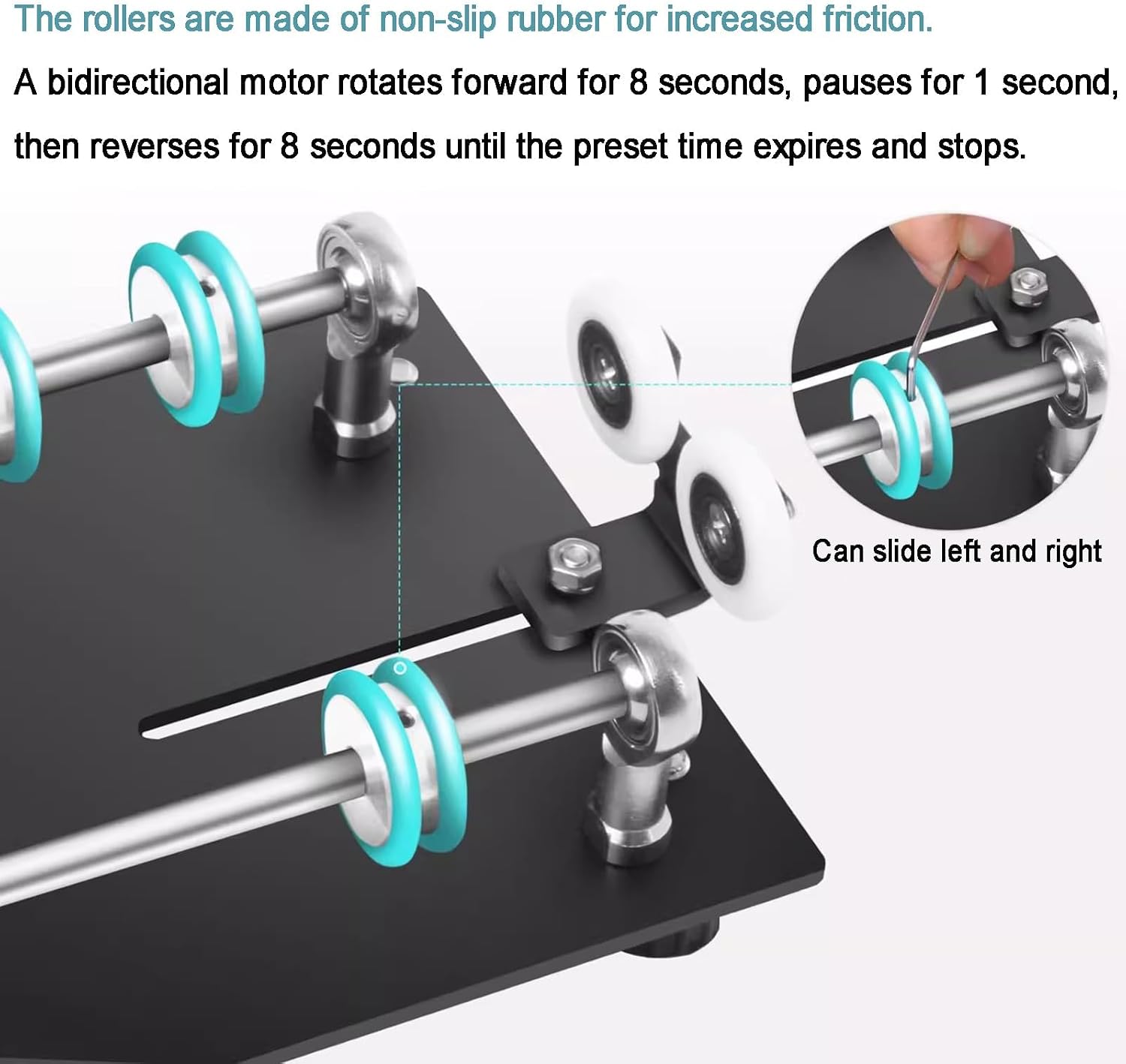 Automatic Film Processor Machine, Electric Design with Auto Rotating Base, 1-30min Timer, 4 Preset Programs for Developing Tanks