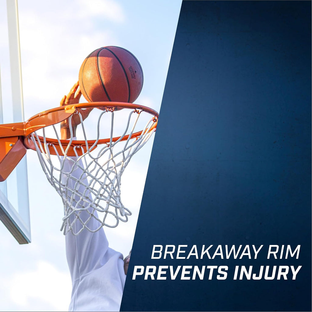 Goalsetter HD Breakaway Single Spring Basketball Rim Includes Mounting Hardware and Nylon Net