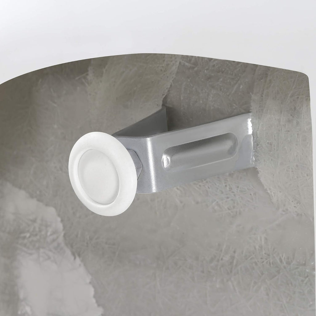 OVE Decors Ayago 59 in. Solid Surface Freestanding White Acrylic Soaking Bathtub, with Overflow and Satin Nickel Pop-up Drain