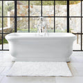 Vintage Tub & Bath Brighton 67 Inch Acrylic Double Ended Freestanding Tub - No Faucet Drillings