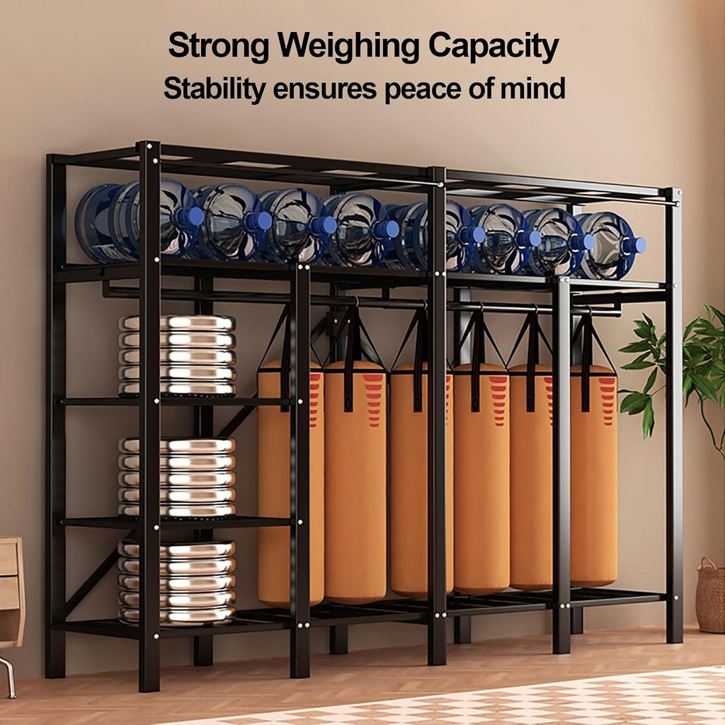 Foldable Wardrobe Closets With Cover Portable 500kg Heavy Duty Clothe Rack For Hanging Clothes Metal Garment Rack Freestanding Armoire Storage Garment Racks(A,130x170x50cm/51x67x20in)