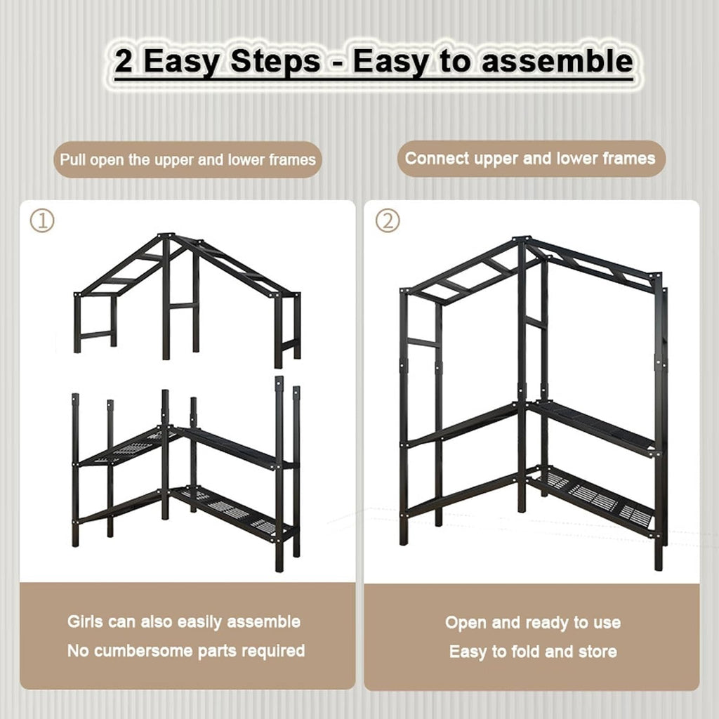 Heavy Duty Rolling Garment Rack With Cover - Foldable Closet Wardrobe Rack, Metal Wardrobe Clothes Organizer, Canvas Zippered Open Wardrobe Organization System, For Hanging Clothes ( Size : 215x50x175
