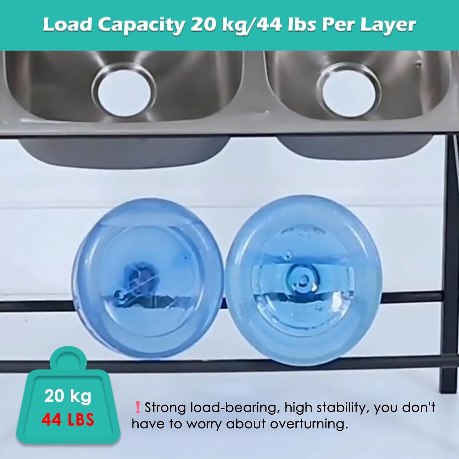 4 Tiers Large Wash Basin Display Rack with Wheels, Commercial Metal Washbasin Sample Display Stand for Household Shops, Adjustable Width Rolling Rack(No Wheel-4 Layers - L 90cm/35.4in
