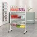 Freestanding Underwear Display Rack with Wheels for Clothing Store Commercial Garment Stand for Bikini Swimwear Lingerie and Shorts，B L60xH135CM/23.6x53in