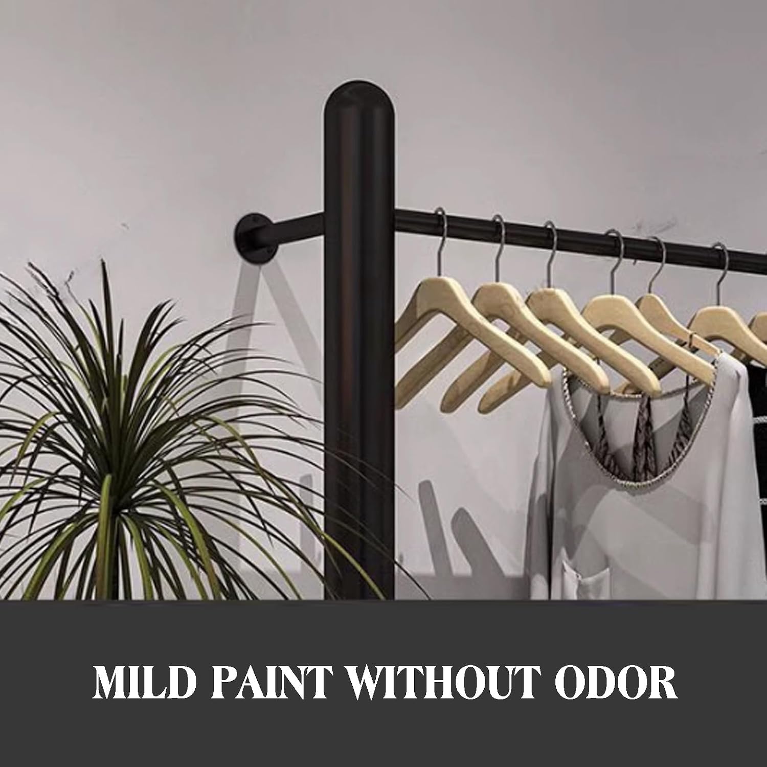 Freestanding Garment Rack Heavy Duty,Unique Closet Wardrobe,for Retail Restaurants and Home Storage(200x160cm)