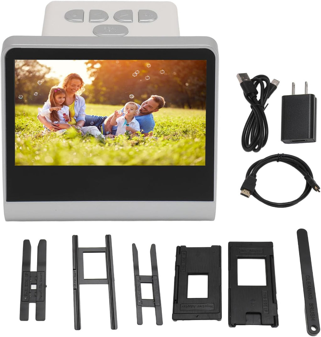 SUNGOOYUE 22MP Film Scanner, 5 Inch LCD Screen Digital Film Negatives Scanner Converts 110 135 126 KPK Negatives and 8mm Slides to JPEG Photos, with Built in 16GB Memory and Output, for (US Plug)