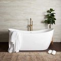 Vintage Tub & Bath Philo 59 Inch Acrylic Double Slipper Freestanding Tub