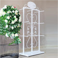 Underwear Display Stands,Metals Lingerie Stand Shelves,Freestanding Clothing Store Boutiques Retail Lingerie Garment Rack,for Panties Bra Socks(White,65 X 40 X 155cm)
