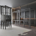 Heavy Duty Extra Large Portable Wardrobe Closets Freestanding Clothing Rack Organizers and Storage with Cotton Cover Metal Foldable Garment Rack for Hanging Clothes Shelves for Bedroom (74.8in), blue