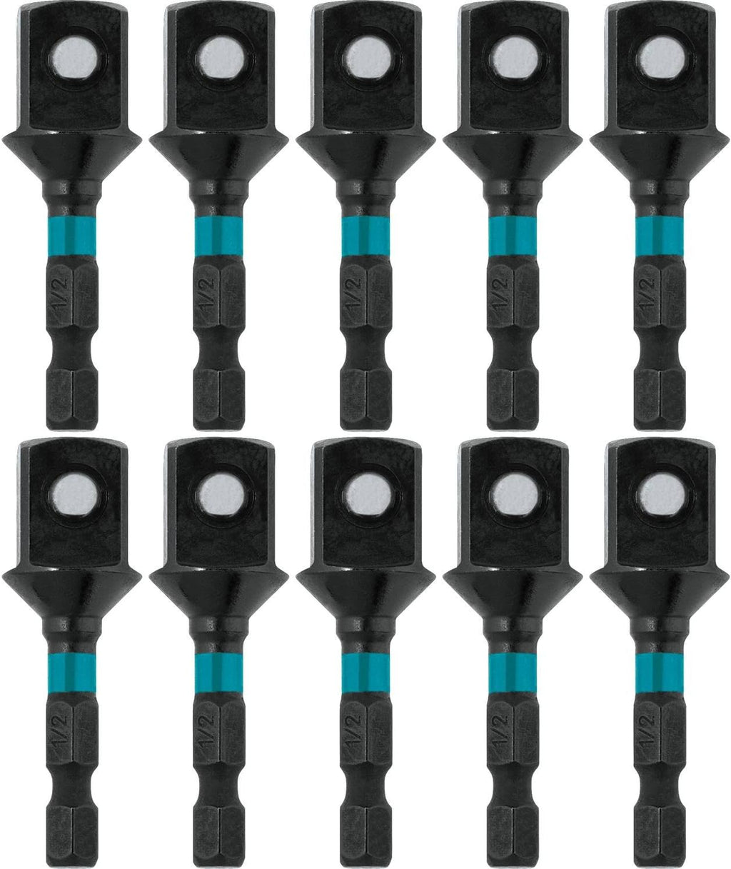 Makita A-99421 Impactx 1/2″ x 2″ Socket Adapter, 10 Pack, Bulk