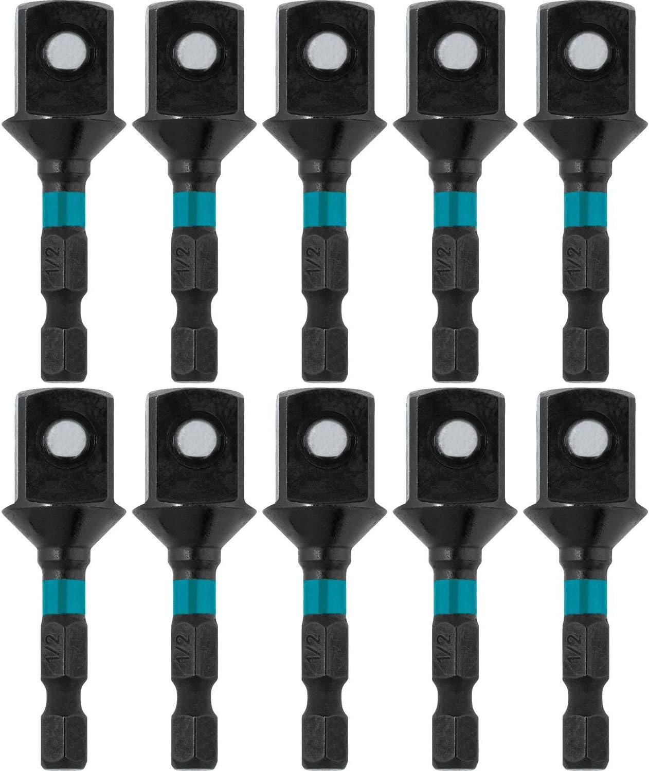 Makita A-99421 Impactx 1/2″ x 2″ Socket Adapter, 10 Pack, Bulk