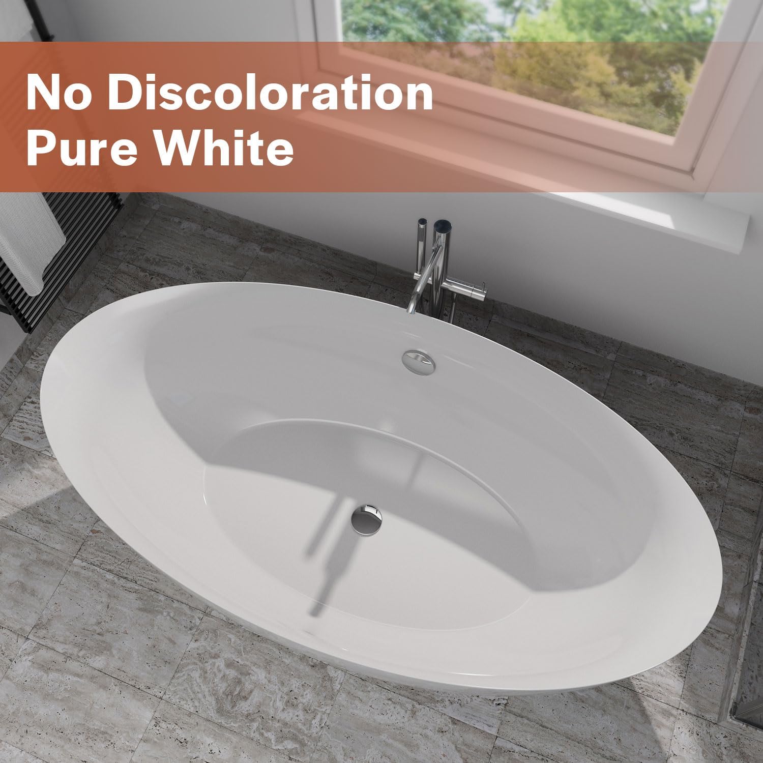 Empava EMPV-FT1503 71' Acrylic Freestanding Bathtub