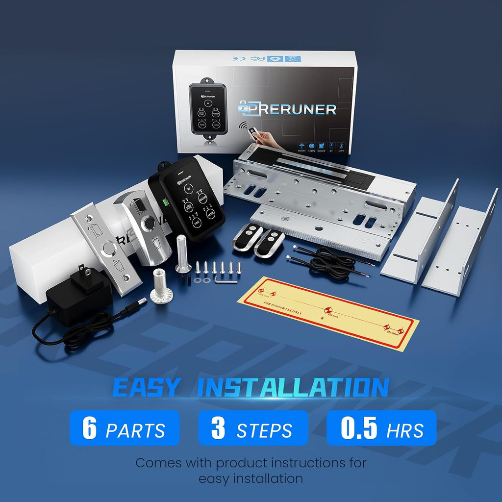 𝙐𝙥𝙜𝙧𝙖𝙙𝙚 600lbs Electromagnetic Door Lock with ZL Bracket.600lbs Electric Magnetic Lock Access Control Outswinging. Electromagnetic Door Lock Kit System with ZL Bracket and 2 Remote Control