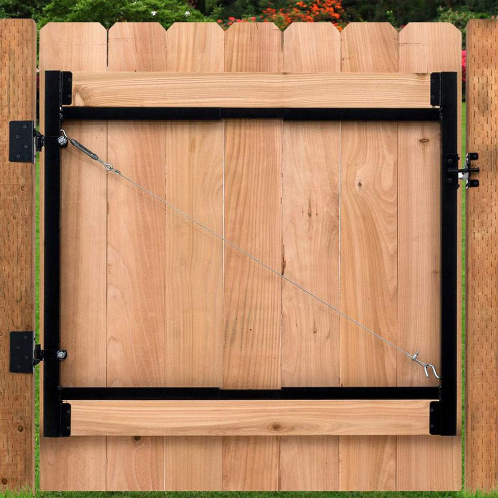 Adjust-A-Gate Full Frame Gate Fence Kit, Hardware for Openings 36'-60', Heights 3'-4'