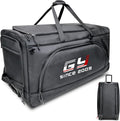 GY 185L 35' Rolling Duffle Bag Large Hockey Bag With Wheels For Sports Gym Travel Baseball Basketball Soccer Football Equipment For Team Coaches/Catchers/Youth/Adults /1680d Waterproof Fabric