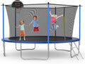 Tranpoline 10FT 12FT 14FT 16FT Tranpoline for Kids with Safety Enclosure Net Recreational Tranpoline for Adults ASTM Approval Backyard Outdoor Tranpoline with Basketball Hoop