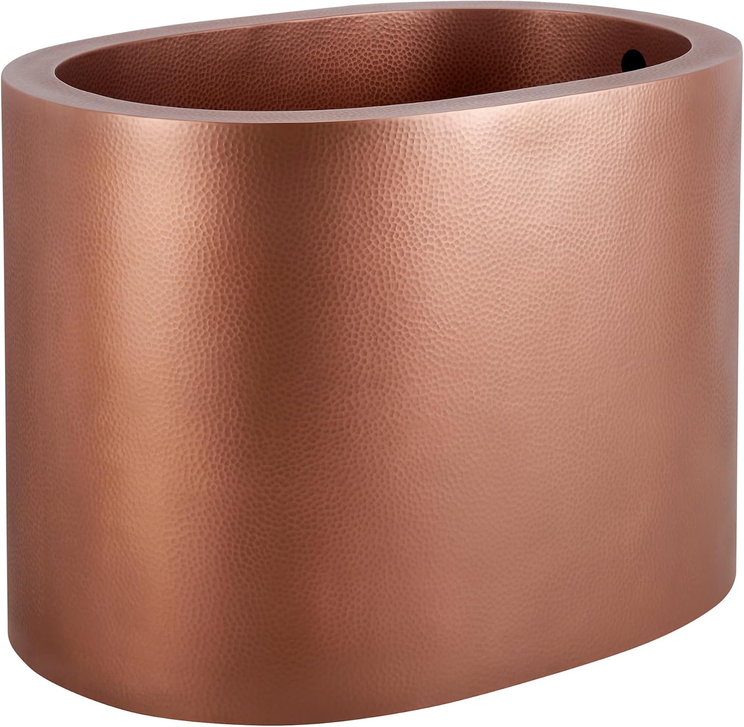 Signature Hardware 479921 Raksha 48' Copper Japanese Soaking Tub with Integrated Overflow - Less Drain Assembly