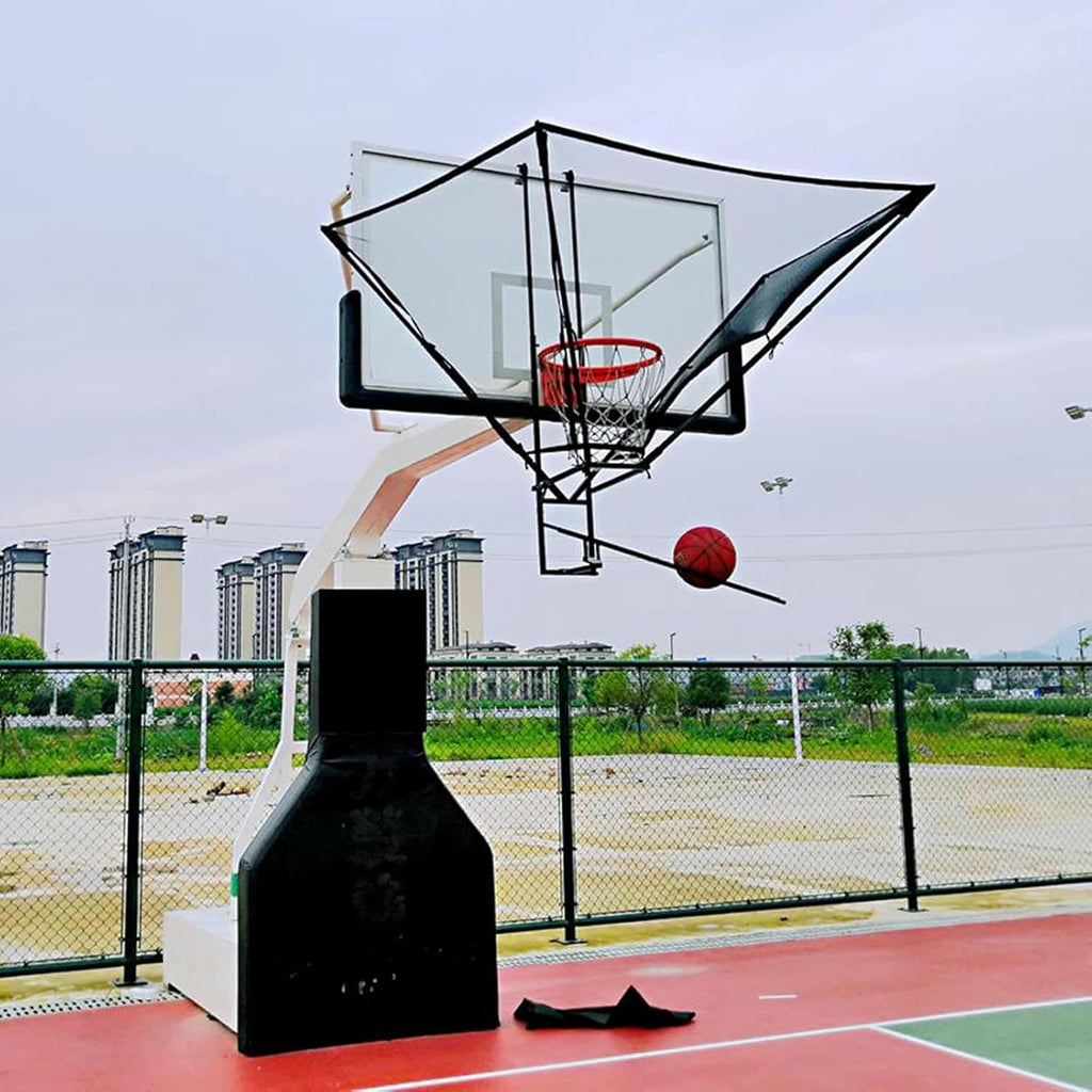 Basketball Hoop Returner Shot Return Apparatus Youth/Adults/Kids Catcher Net Rebounder Metal for Home School Gym Hang Portable Train