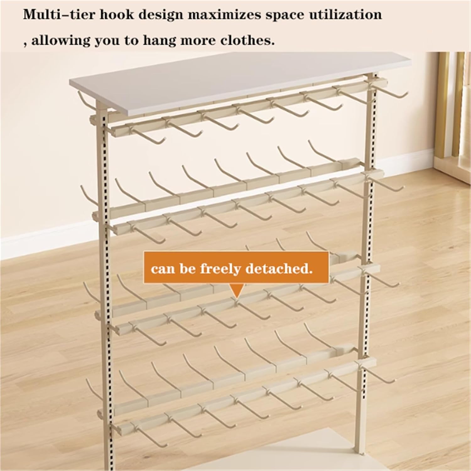 Lingerie Garment Rack, Underwear Display Stand, Metals, Retail Sock Show shelves, Supermarkets Commercial Clothing Store Shelf, for Bras, Shorts, Hats, 4 Tier(B,100 * 40 * 135cm)