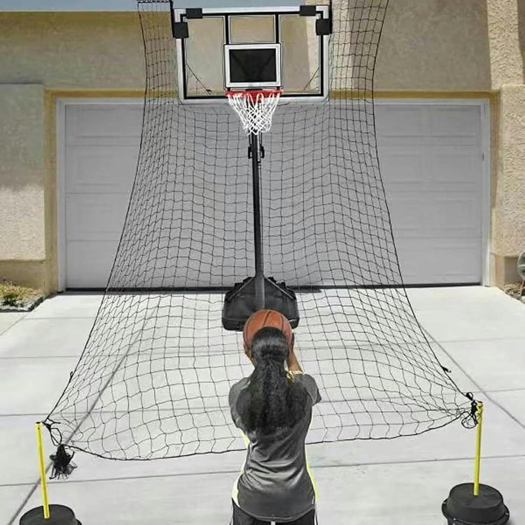 Shootaround Large Rebounder with Net Basketball Trainer for 3-Pointers/Jumpers/Free Throws Heavy-Duty Ball Shooting Trainer Basketball Catcher's Trainer Automated Unit
