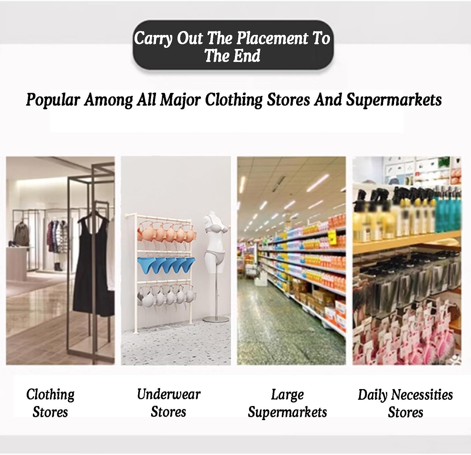 Double-Sided Underwear Display Stands,Freestanding Clothing Store Boutiques Retail Lingerie Garment Rack,for Socks Bra Panties