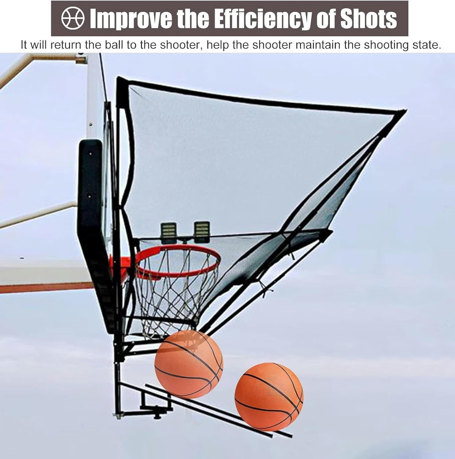 Shootaround Metal Basketball Rebounder for Hoops Basketball Basketball Net Rebounder Basketball Rebounder for Training Exercises