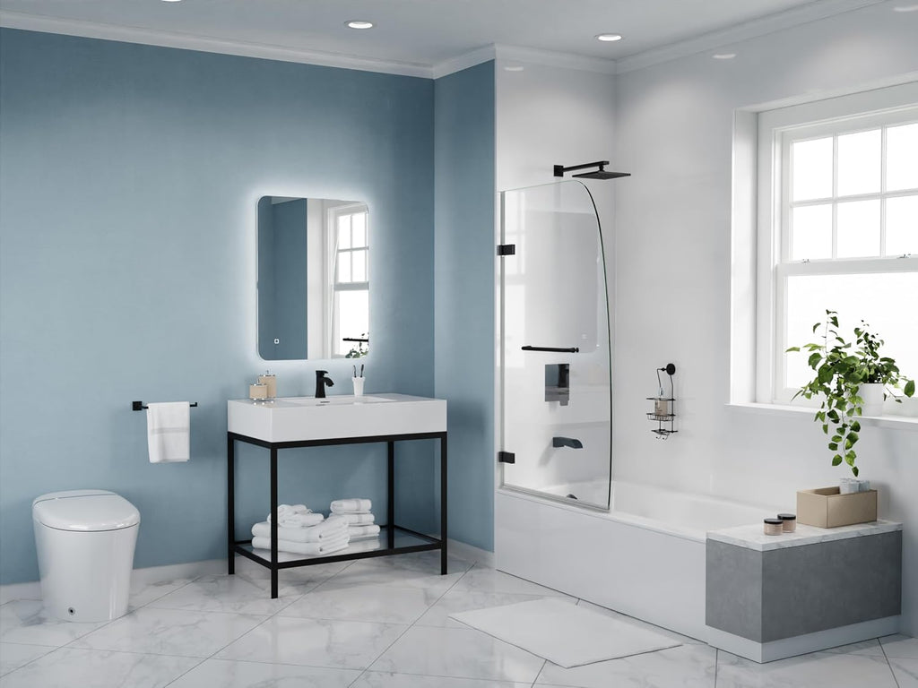ANZZI 30' x 60' Soaker Alcove Drop-In Bathtub with Built-In Flange, Predrilled Drain & Overflow Holes in Glossy Ultra White - AZ3060SHL-16