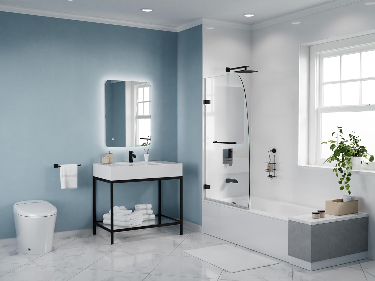 ANZZI 30' x 60' Soaker Alcove Drop-In Bathtub with Built-In Flange, Predrilled Drain & Overflow Holes in Glossy Ultra White - AZ3060SHL-16