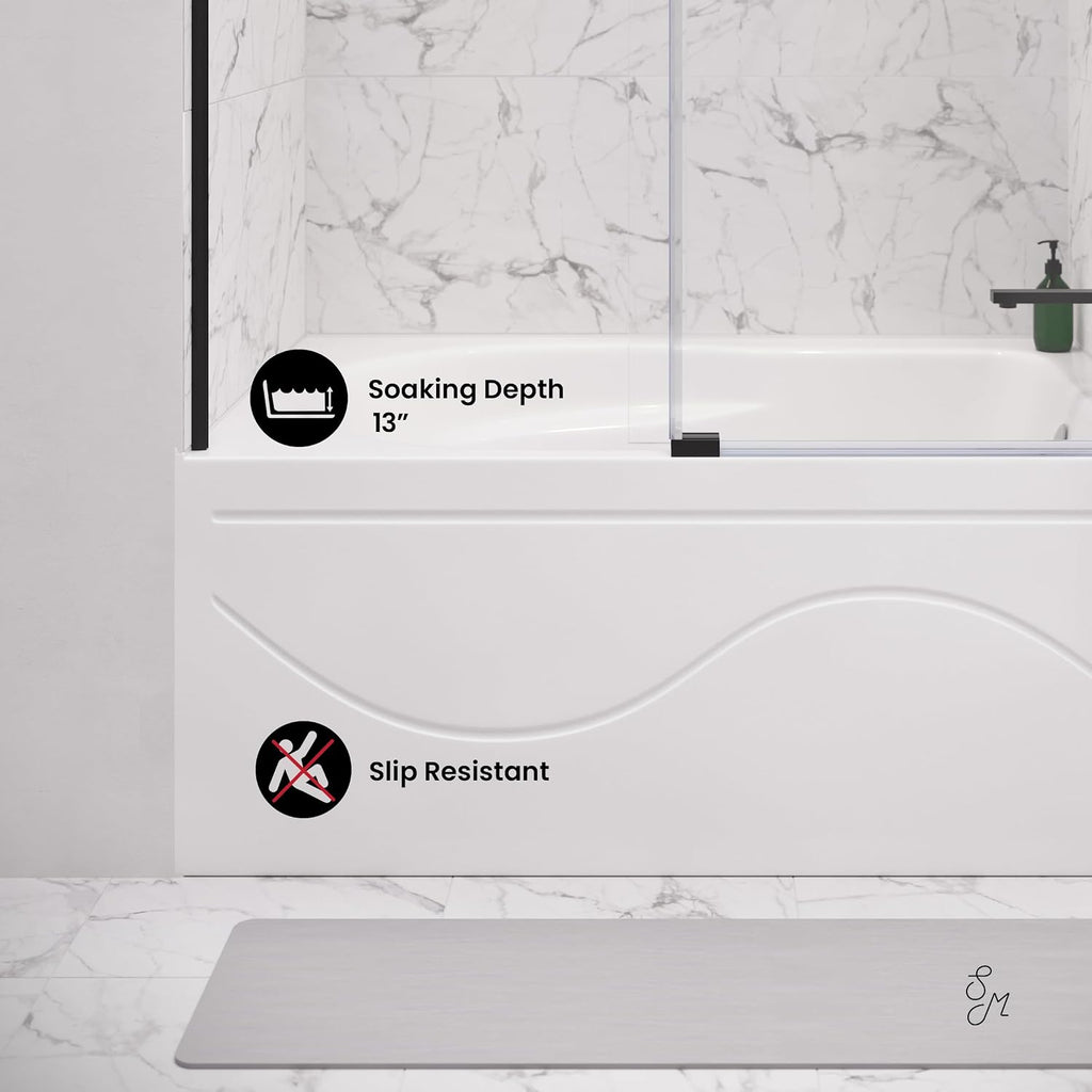 Ivy 48'' x 32' Bathtub with Apron Right Hand Drain in White