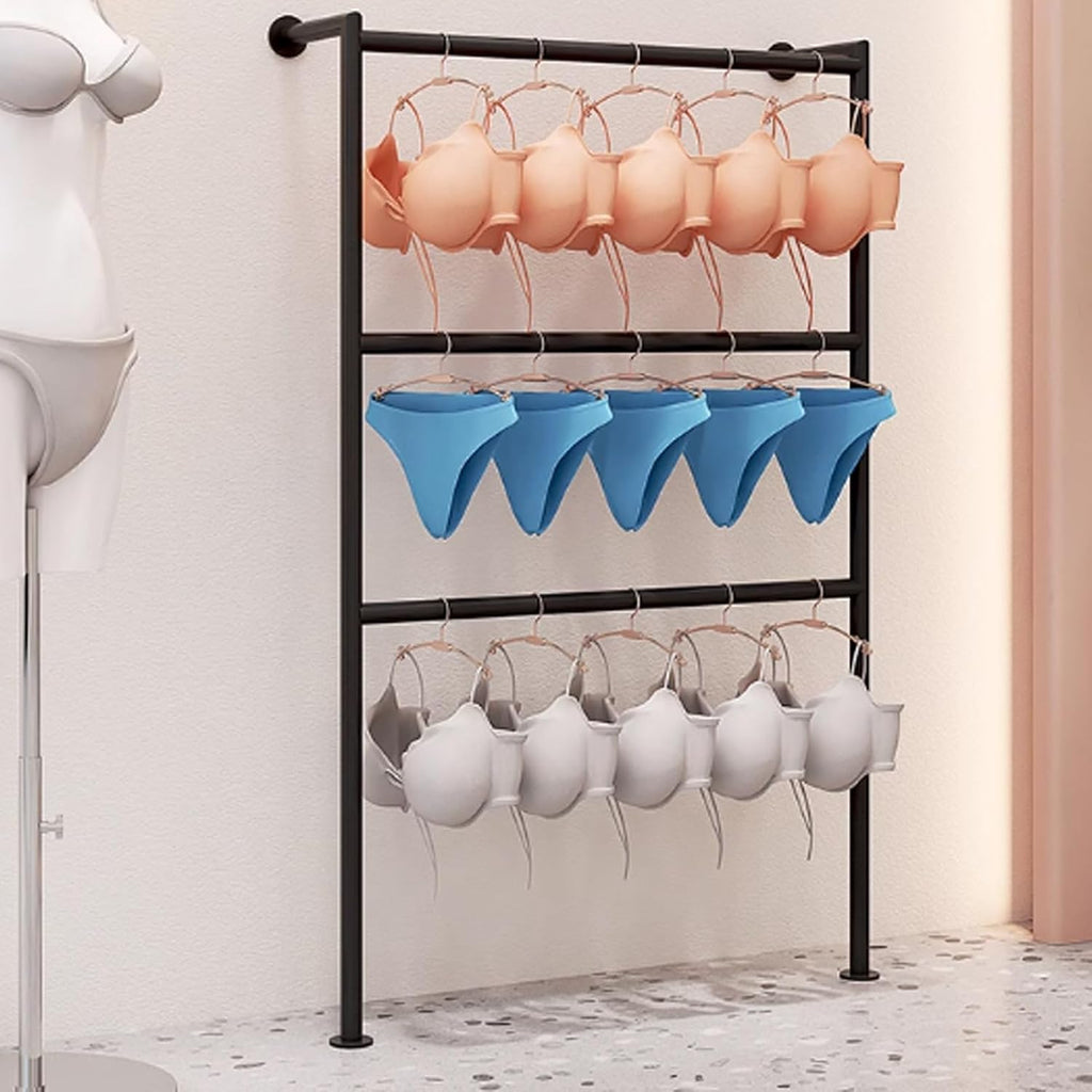 Boutique Lingerie Stand,Freestanding Clothing Store Retail Lingerie Garment Rack,Bra Shorts Display Storage Rack(L-60CM)
