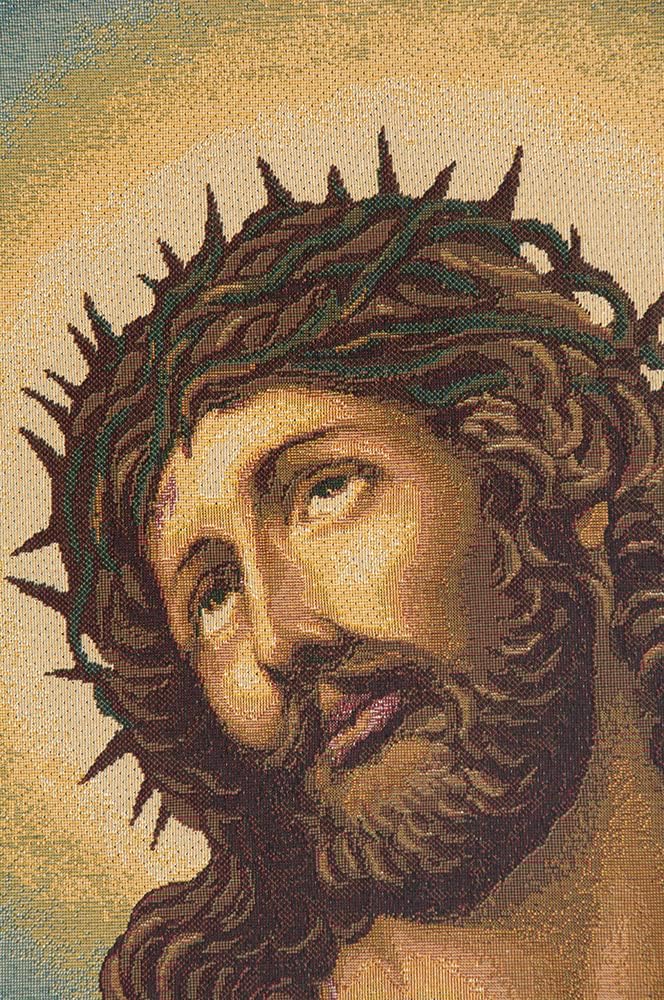 Charlotte Home Furnishings Inc. Christ's Thorns Coronation Italian Tapestry Wall Hanging 26 X 17 Inch Viscose Cotton And Polyester Blend Wall Art Perfect For Wall Decor By Guido Reni