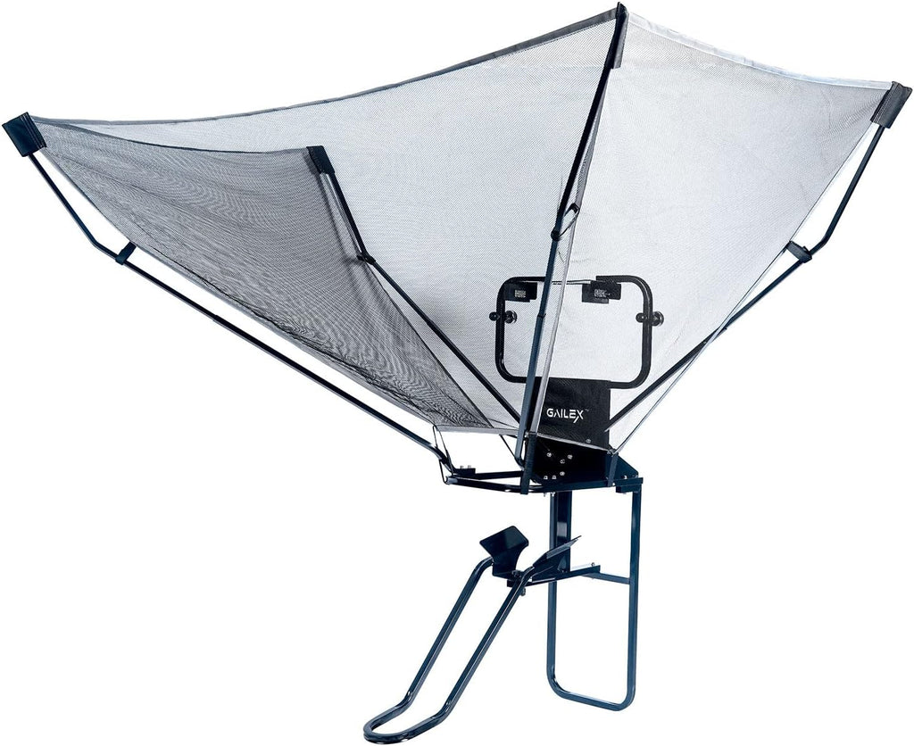 GAILEX Basketball Return System with Automatic Ball Return Net, 180° Rotating Chute, Portable Training Equipment