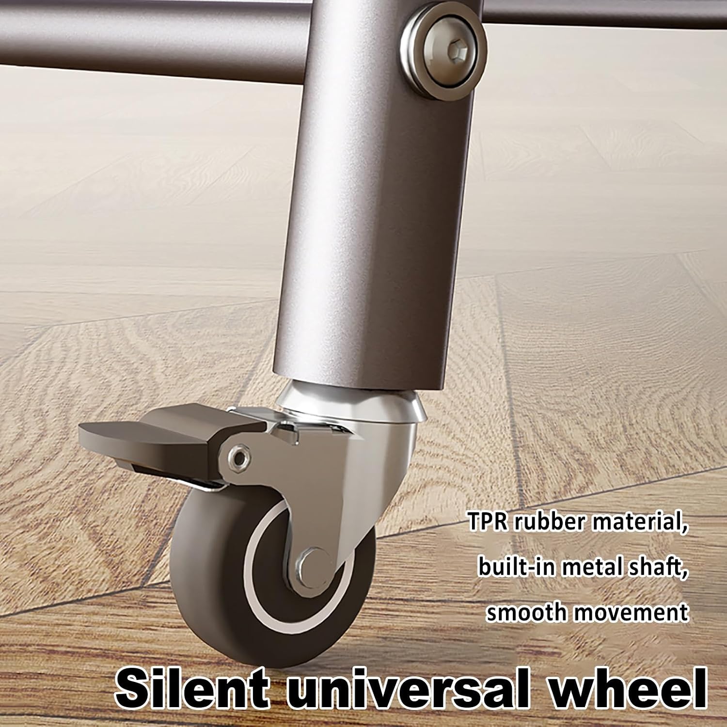Foldable Garment Rack With Wheels, Portable Clothes Racks For Hanging Clothes, Collapsible Rolling Clothing Rack For Bedroom Living Room Storage(Gray,80cm/31.5in)