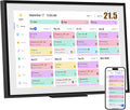 Smart Digital Calendar: 21.5-Inch Electronic Wall Calendars & Chore Chart, Full HD Interactive Touchscreen Display for Family Schedules Planner,Seamless Scheduling/Organizing-Wall/Desk Mountable-Black