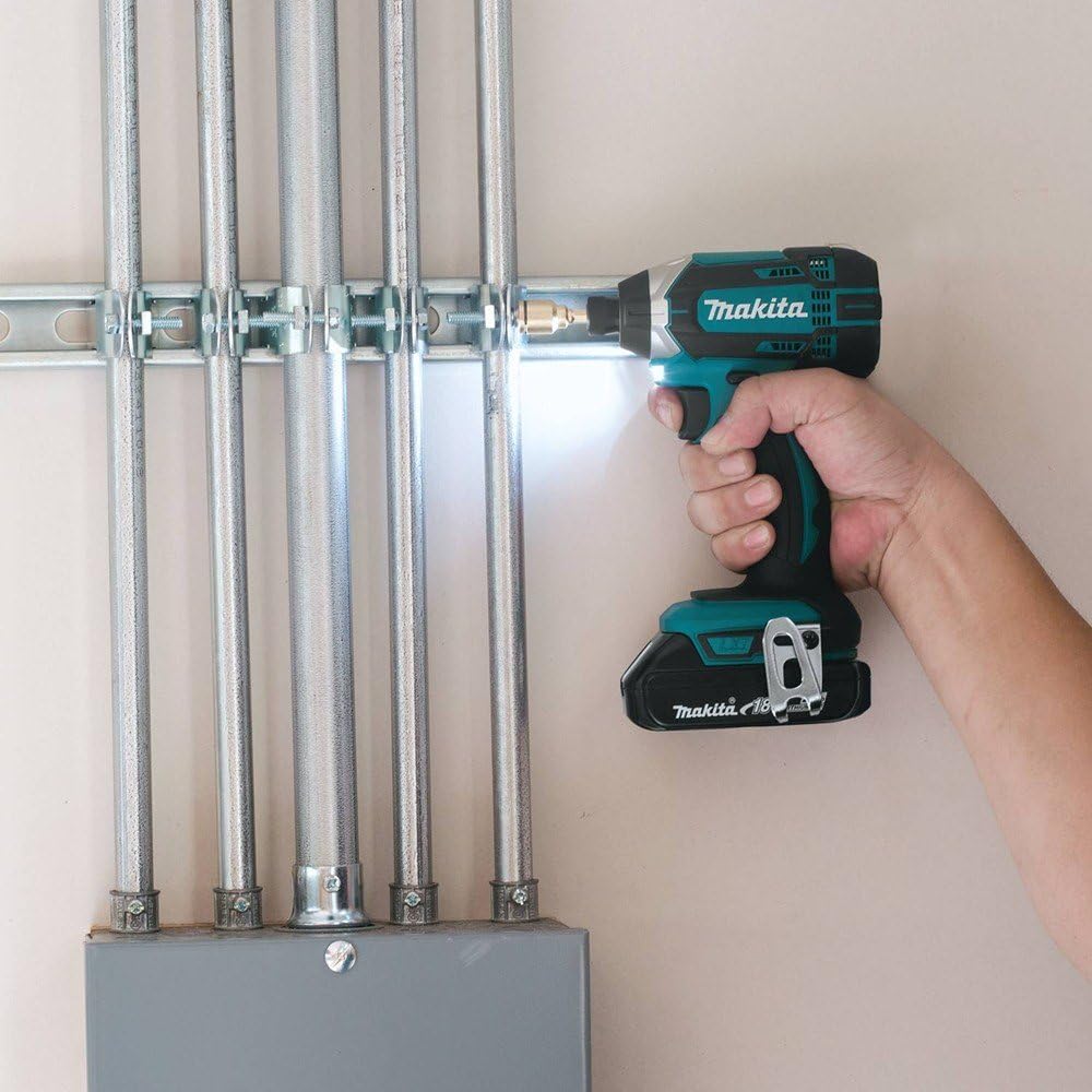 Makita XDT11R 18V Compact Lithium-Ion Cordless Impact Driver Kit, Teal,