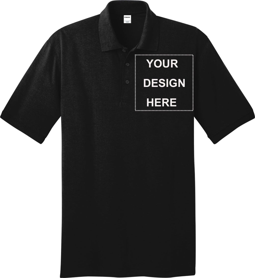 Personalized Men's Polo Shirt with Photo Logo Print 10 Pack Custom Uniform Shirt