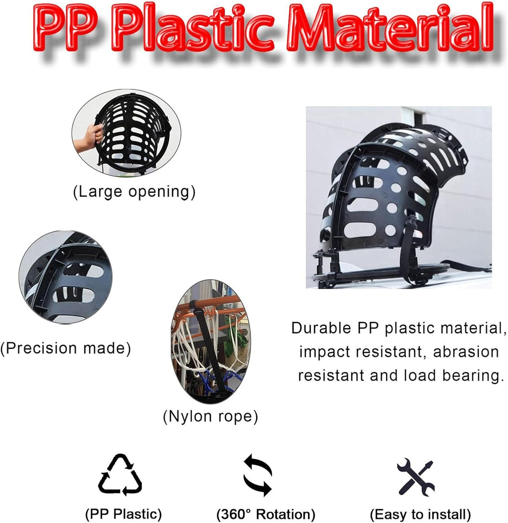 Basketball Return Attachment with 360° Rotating Chute, Outdoor Basketball Shot Returner, Plastic Basketball Net Catcher