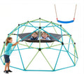 VEVOR Climbing Dome, 10FT Geometric Dome Climber with Swing & Hammock, 1000LBS Loading Kid's Jungle Gym Playground, Easy-Assembly Outdoor Backyard Climbing Equipment for Boys Girls 3 to 10 Years Old