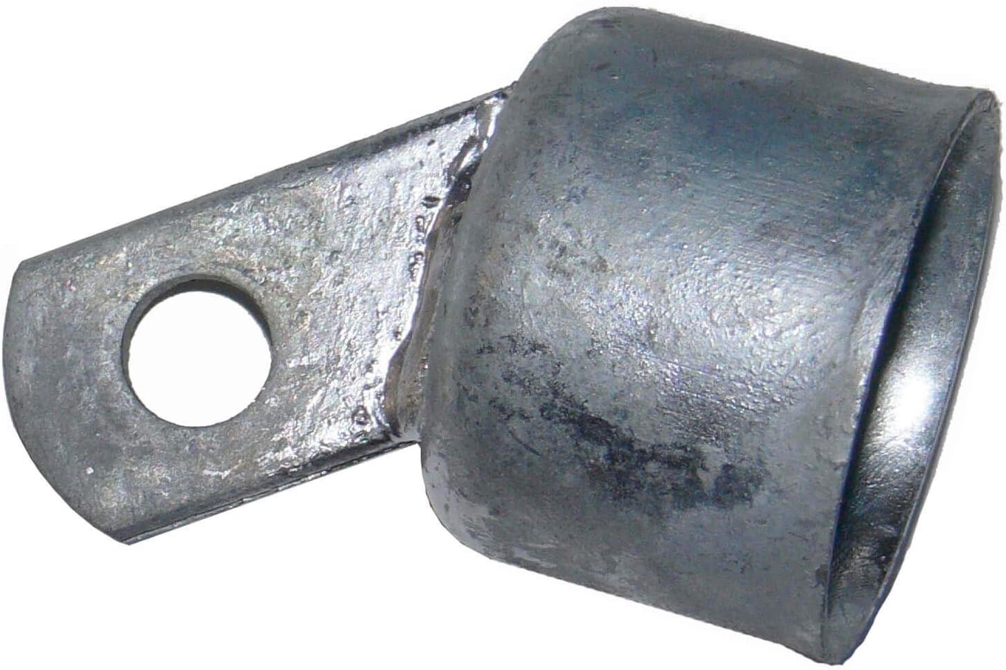 1-7/8' - CASE - Top Rail End for Chain Link Fence - Use for 1-7/8' Outside Diameter Top Rail Pipe - Galvanized Pressed Steel Chain Link Rail End - Qty 50