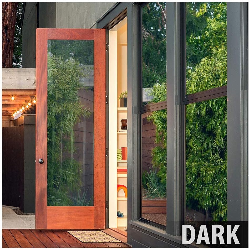 BDF PRBL Window Film Premium Color High Heat Control and Daytime Privacy Blue Outside, Silver Inside - 24in X 100ft