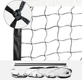 Professional Volleyball Net Heavy Duty Replacement Net - 32x3 FT - Steel Cable & Reinforced Dowels, 4' Square Mesh - for Outdoor Indoor, Backyard, Beach, Court, Pool, Park, School, Drills