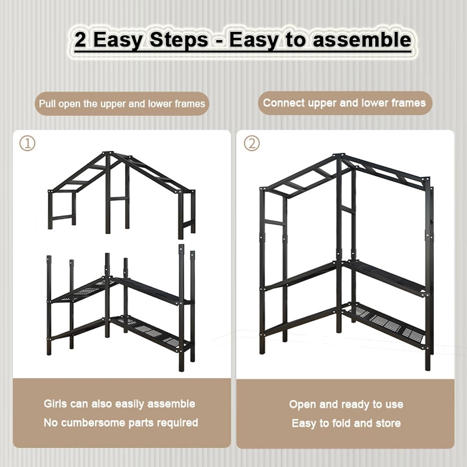 Portable Iron Rack Wardrobe Closet Rack - Large Capacity Floor Hanger, Heavy-Duty Foldable Garment Rack, 1100lbs, With Cover Wardrobe Clothes Organizer System, For Bedroom/corridor/entrance(B,168*50*1
