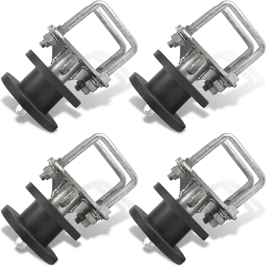 Cantilever Sliding Gates, Nylon Sliding Gate Rollers, Rolling Cantilever for 4' Square Post x 2' Chain Link Fence Gate Frame, Pack of 4