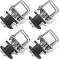Cantilever Sliding Gates, Nylon Sliding Gate Rollers, Rolling Cantilever for 4' Square Post x 2' Chain Link Fence Gate Frame, Pack of 4