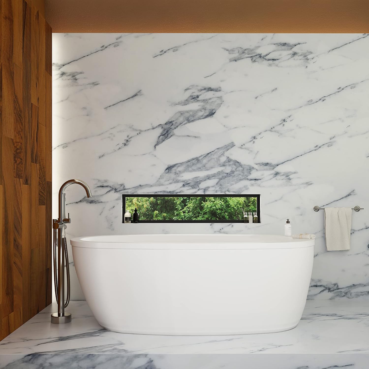 OVE Decors Kanti Free standing bath tub Faucet in Chrome