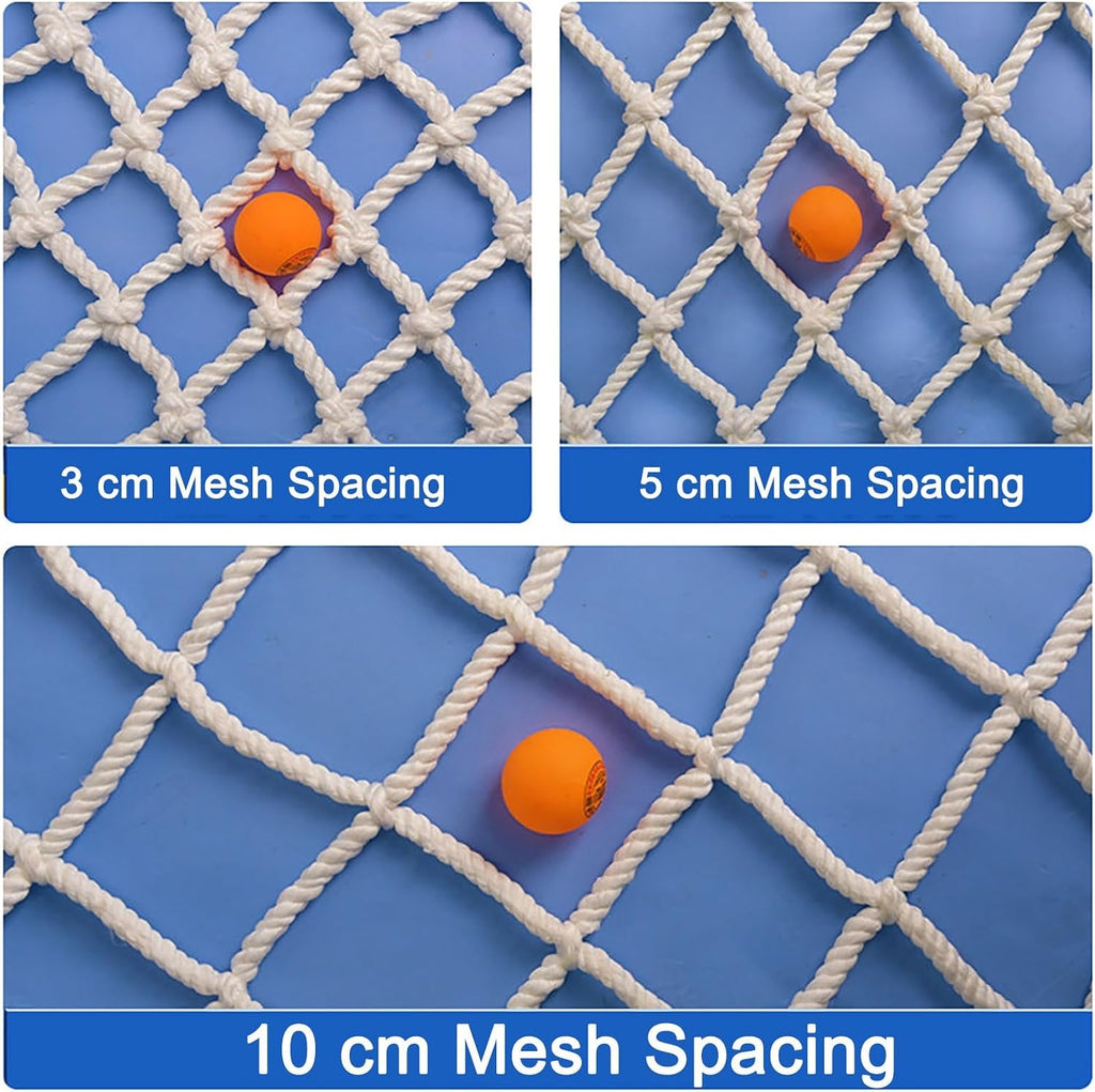 Basketball Rebounder Net Yard Guard, Outdoor Basketball Net Catcher Backstop for Shooting Practice, Stairs Balcony Railings Protection Safety Rope Netting