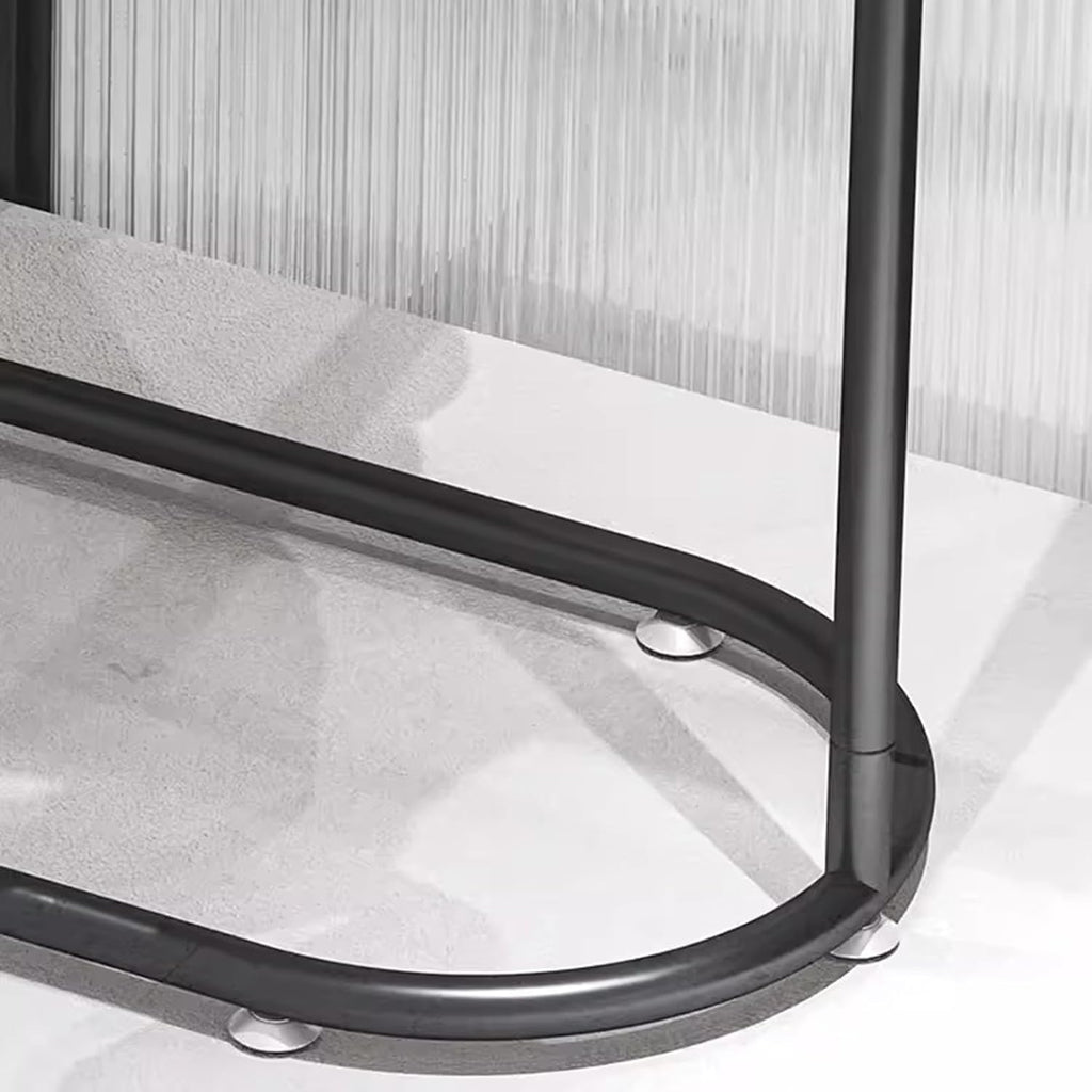 Heavy duty Garment rack Modern Black Metal Clothes Rail For Hanging Clothes Commercial Heavy Duty Clothing Rack Freestanding Retail Display Rack Easy To Assemble Single Rod Coat Rack ( 100X40X160CM)