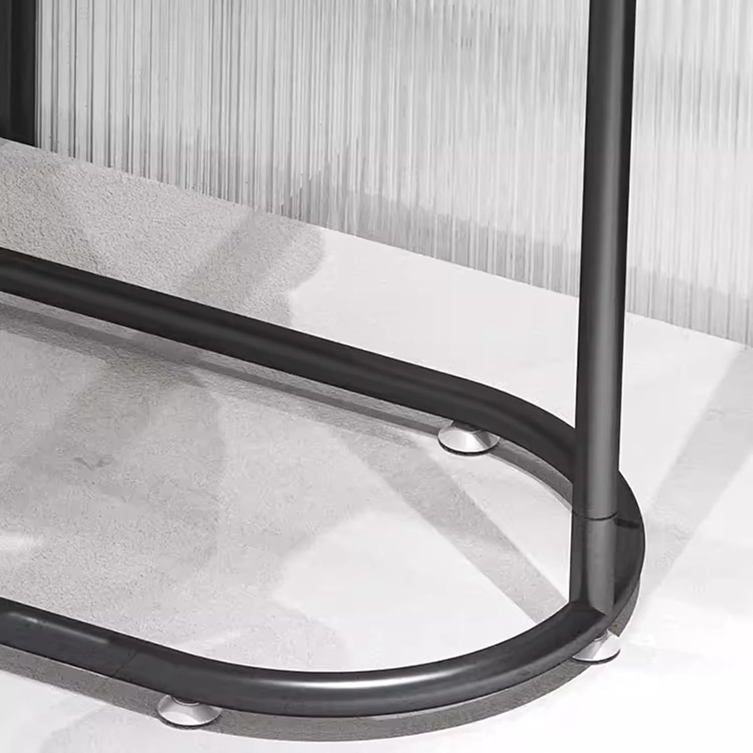 Heavy duty Garment rack Modern Black Metal Clothes Rail For Hanging Clothes Commercial Heavy Duty Clothing Rack Freestanding Retail Display Rack Easy To Assemble Single Rod Coat Rack ( 100X40X145CM)
