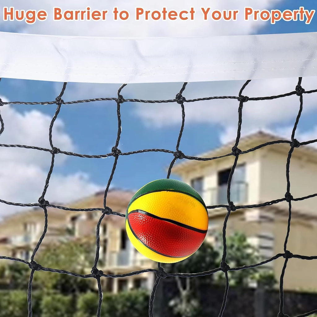 Baseball Backstop Net，Soccer Ball Hitting Netting，Heavy Duty Sports Netting，Soccer Backstop Net，Sports Netting for Backyard，Nylon Baseball Backstop Net (10x20ft)