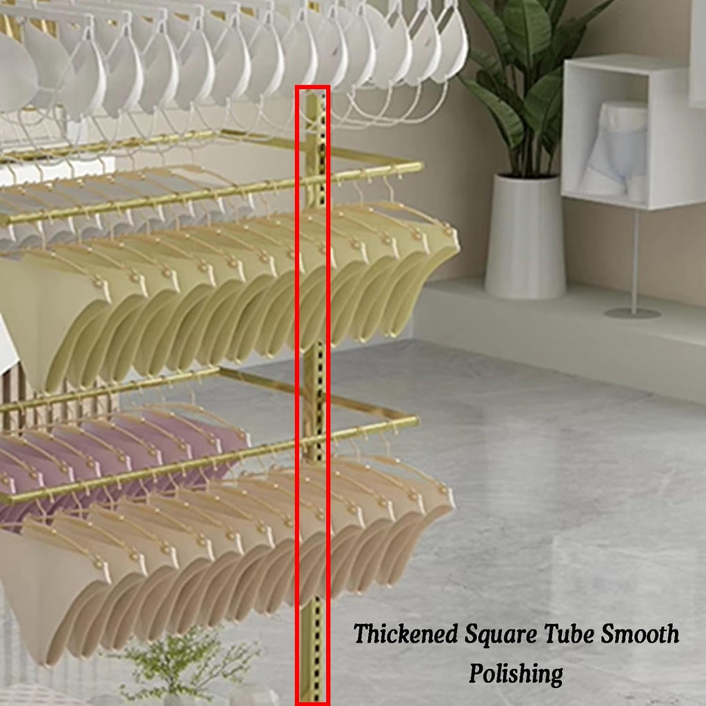 Underwear Display Stands,Metals Lingerie Stand Shelves,Freestanding Clothing Store Boutiques Retail Lingerie Garment Rack,for Socks Bra Panties(Color 2,100 X 40 X 135cm)